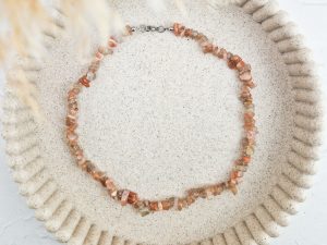 Maansteen split ketting