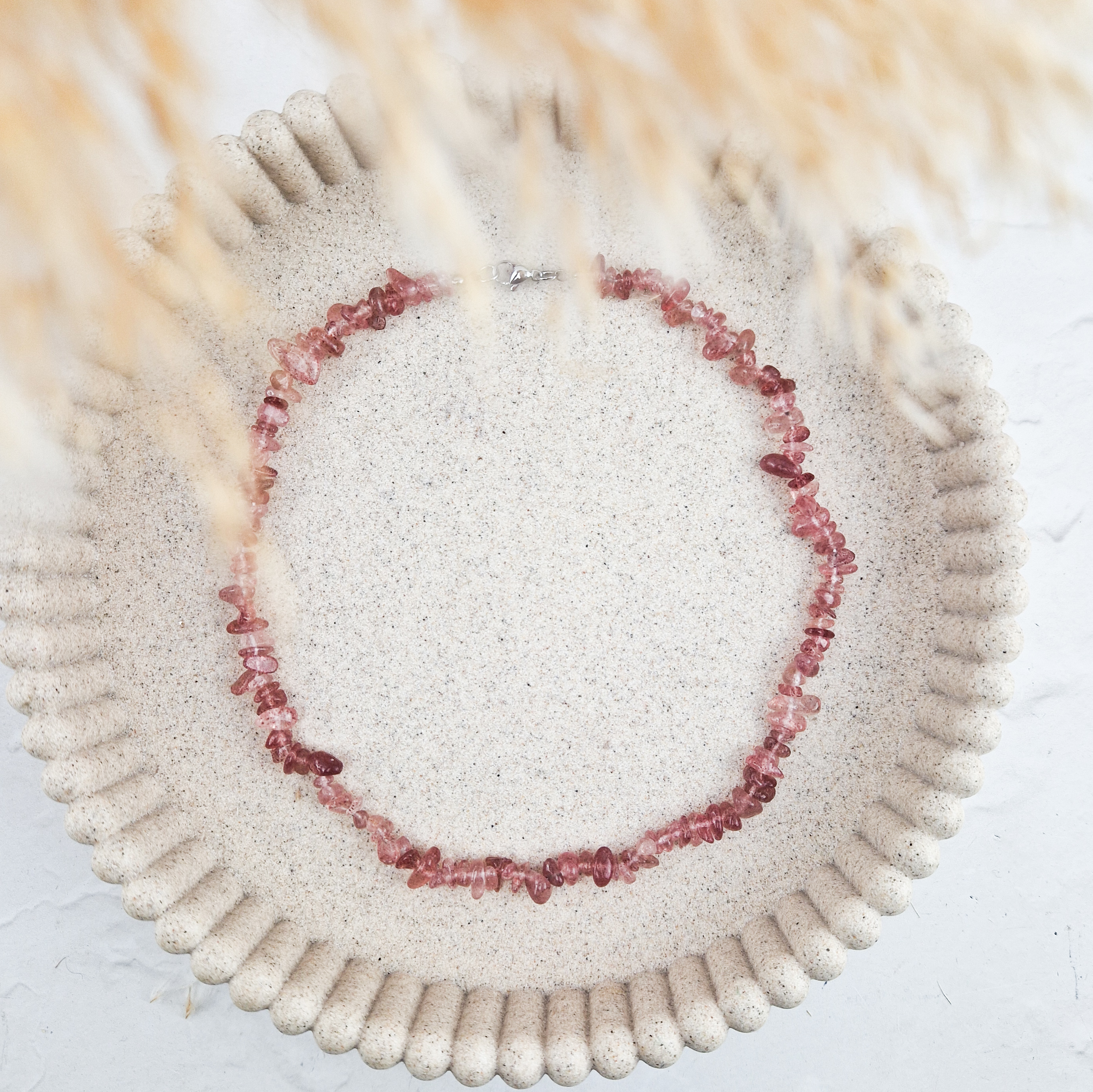 Aardbeienkwarts splitketting