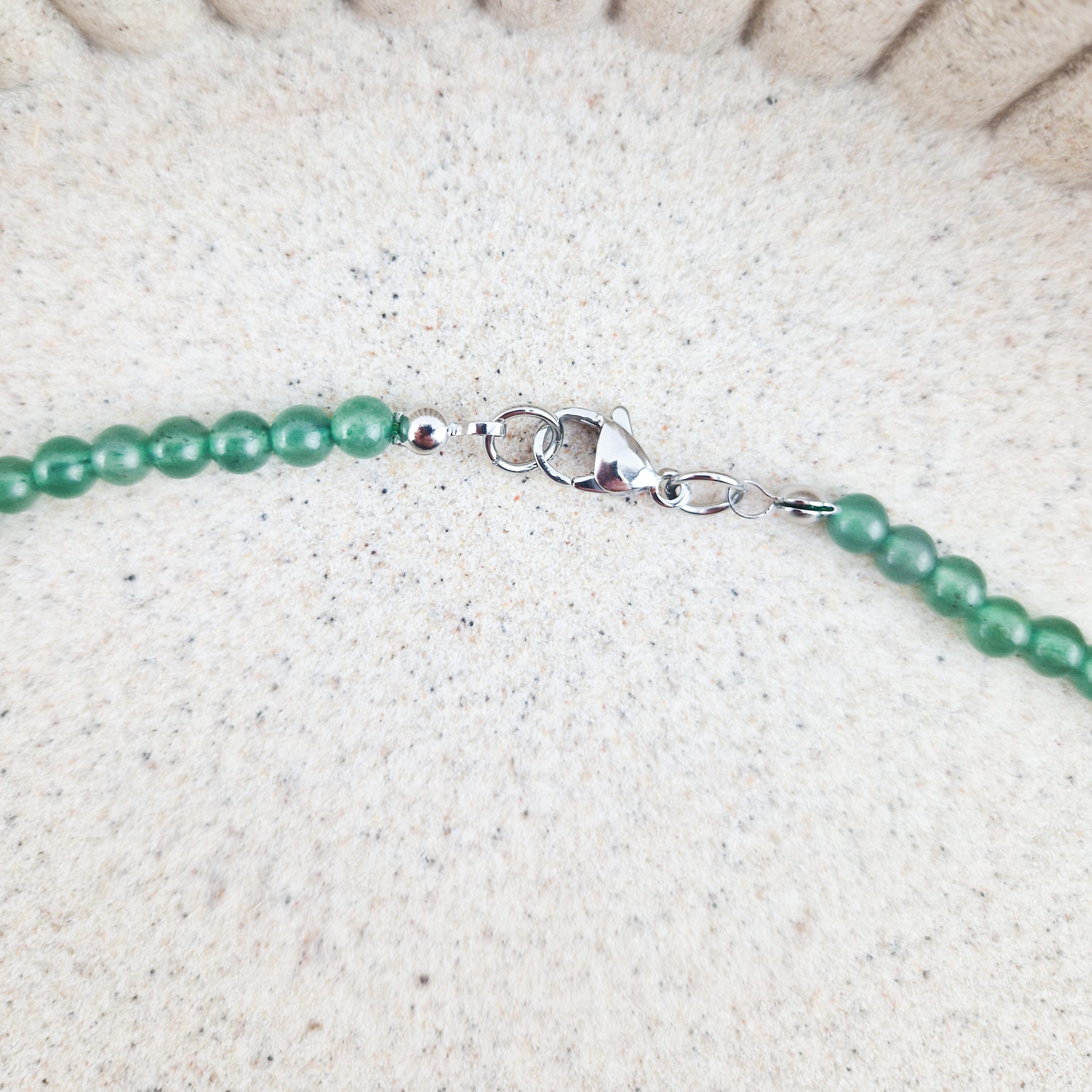 Aventurijn ketting 4 mm kralen