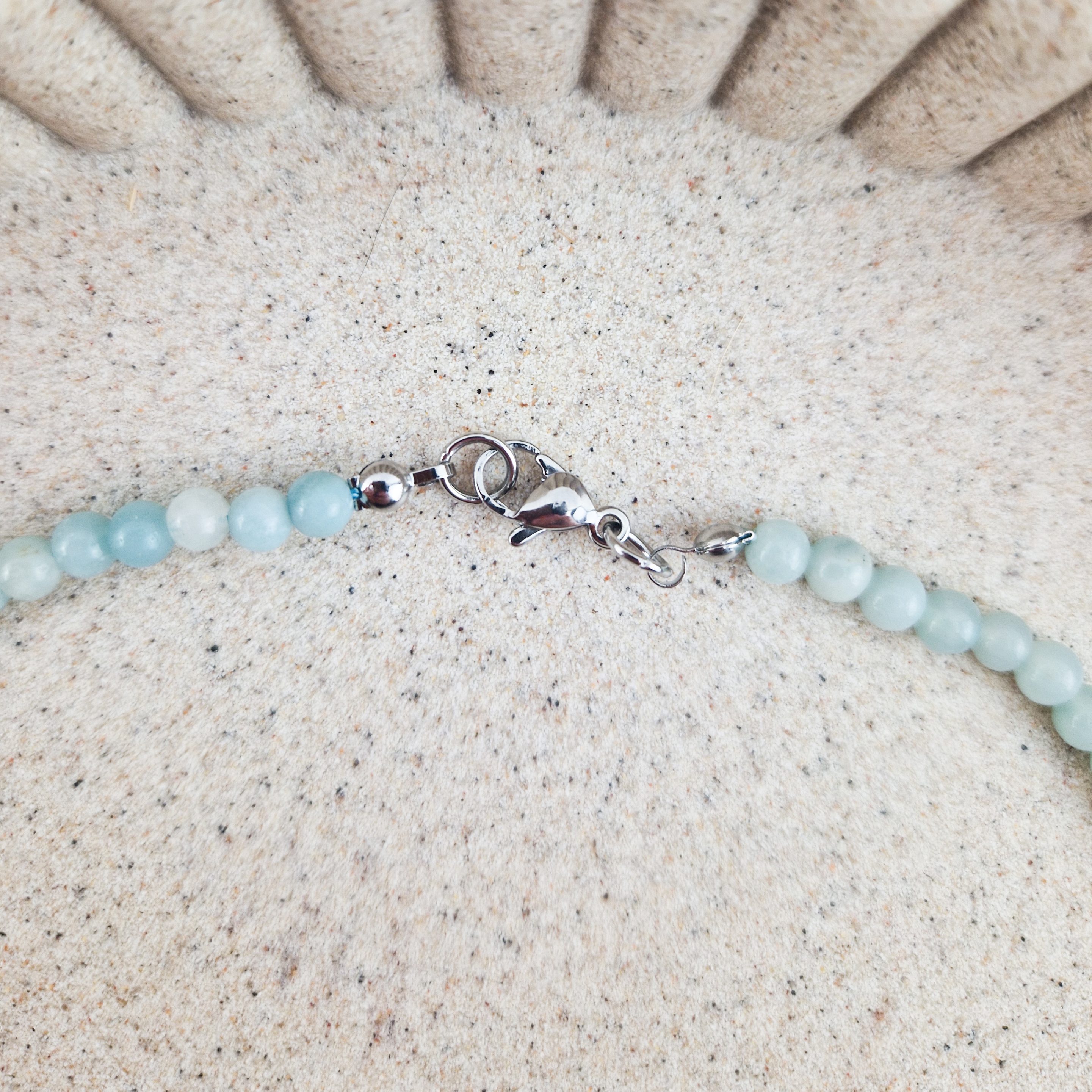Amazoniet ketting 4 mm kralen