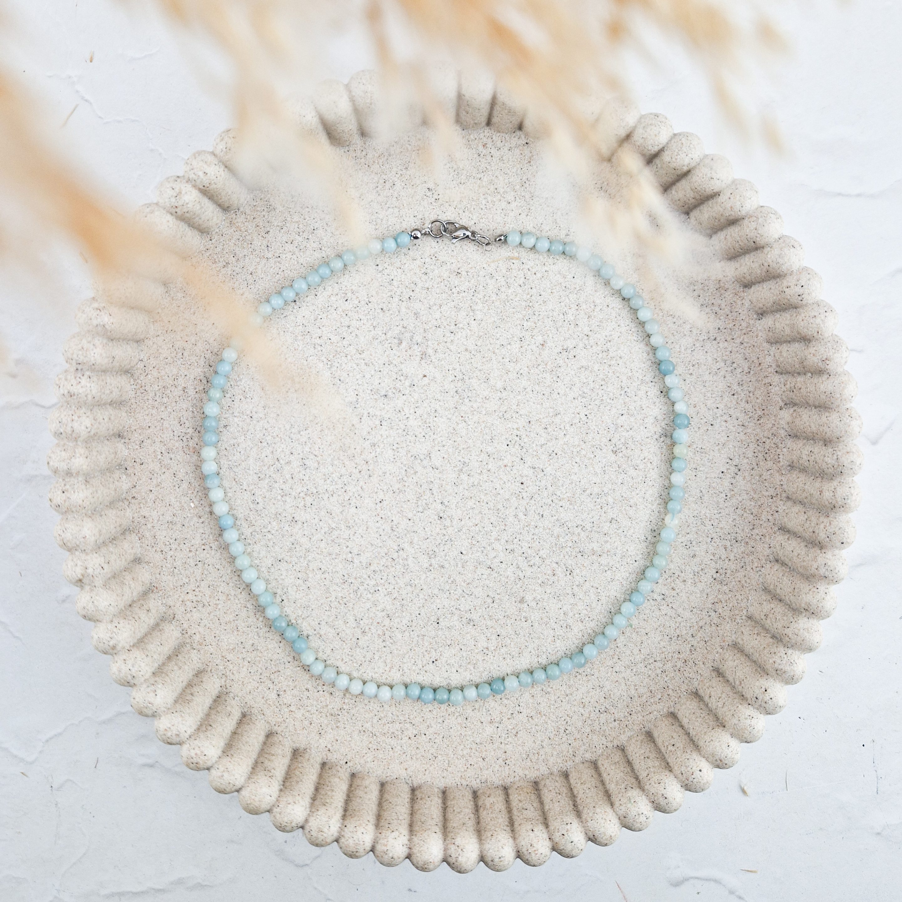 Amazoniet ketting 4 mm kralen