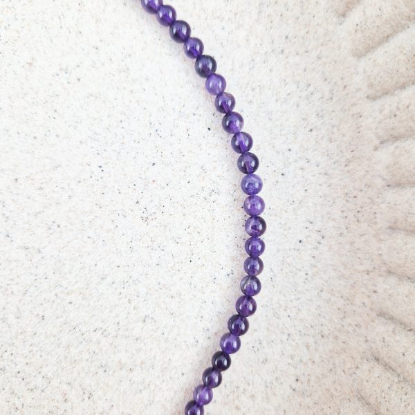 Amethist ketting 4 mm kralen