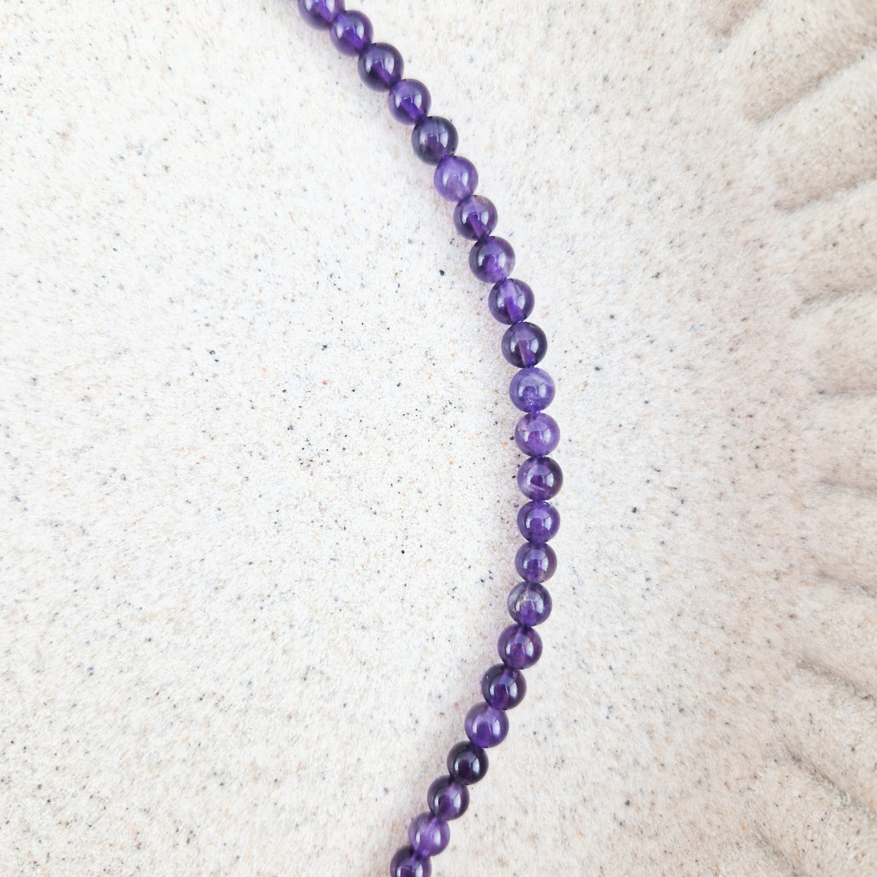 Amethist ketting 4 mm kralen