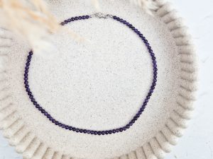 Amethist ketting 4 mm kralen