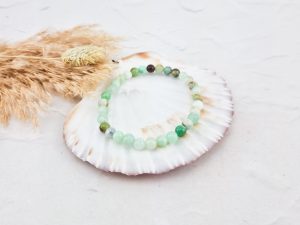 Chrysopraas armband 6 mm