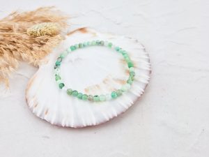 Chrysopraas armband 4 mm