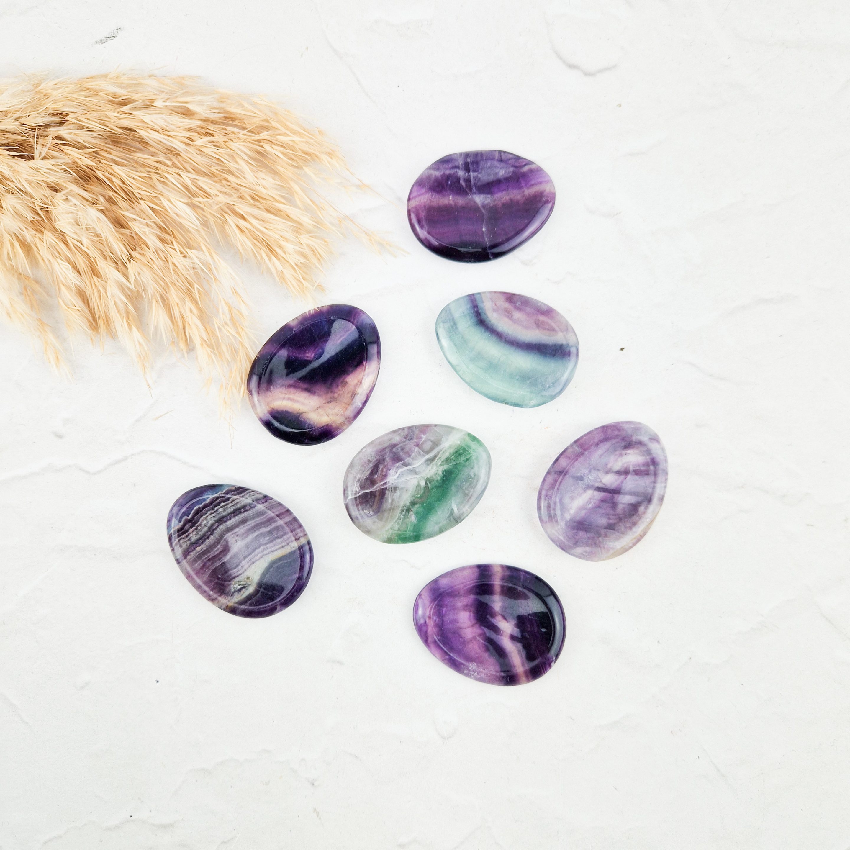 Fluoriet worry-stone / duimsteen