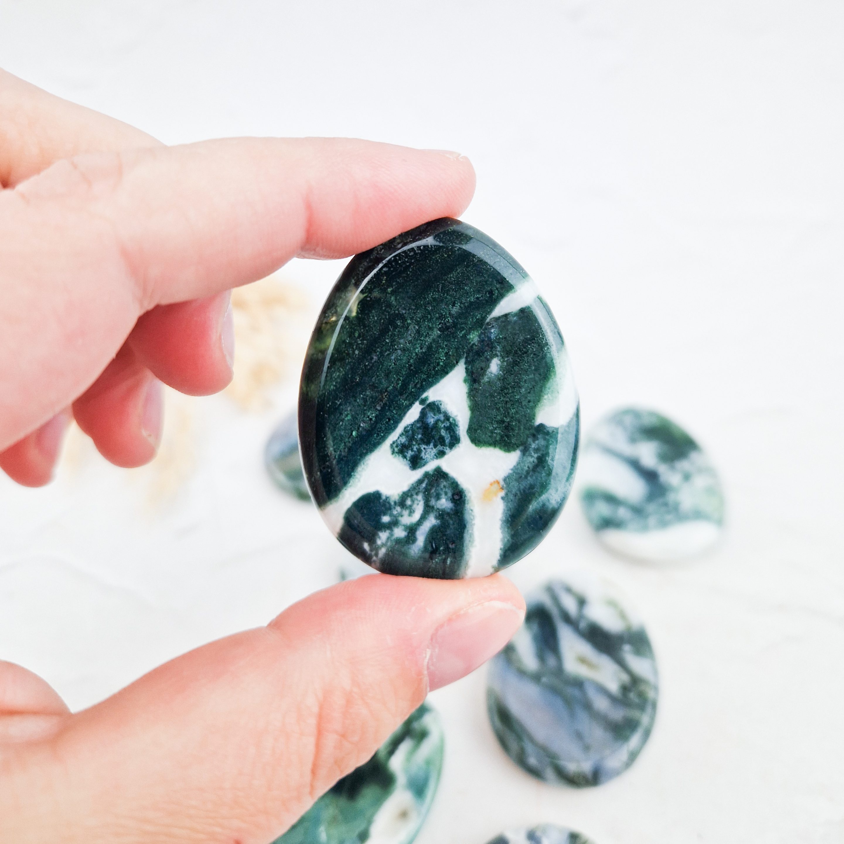 Mosagaat worry-stone / duimsteen