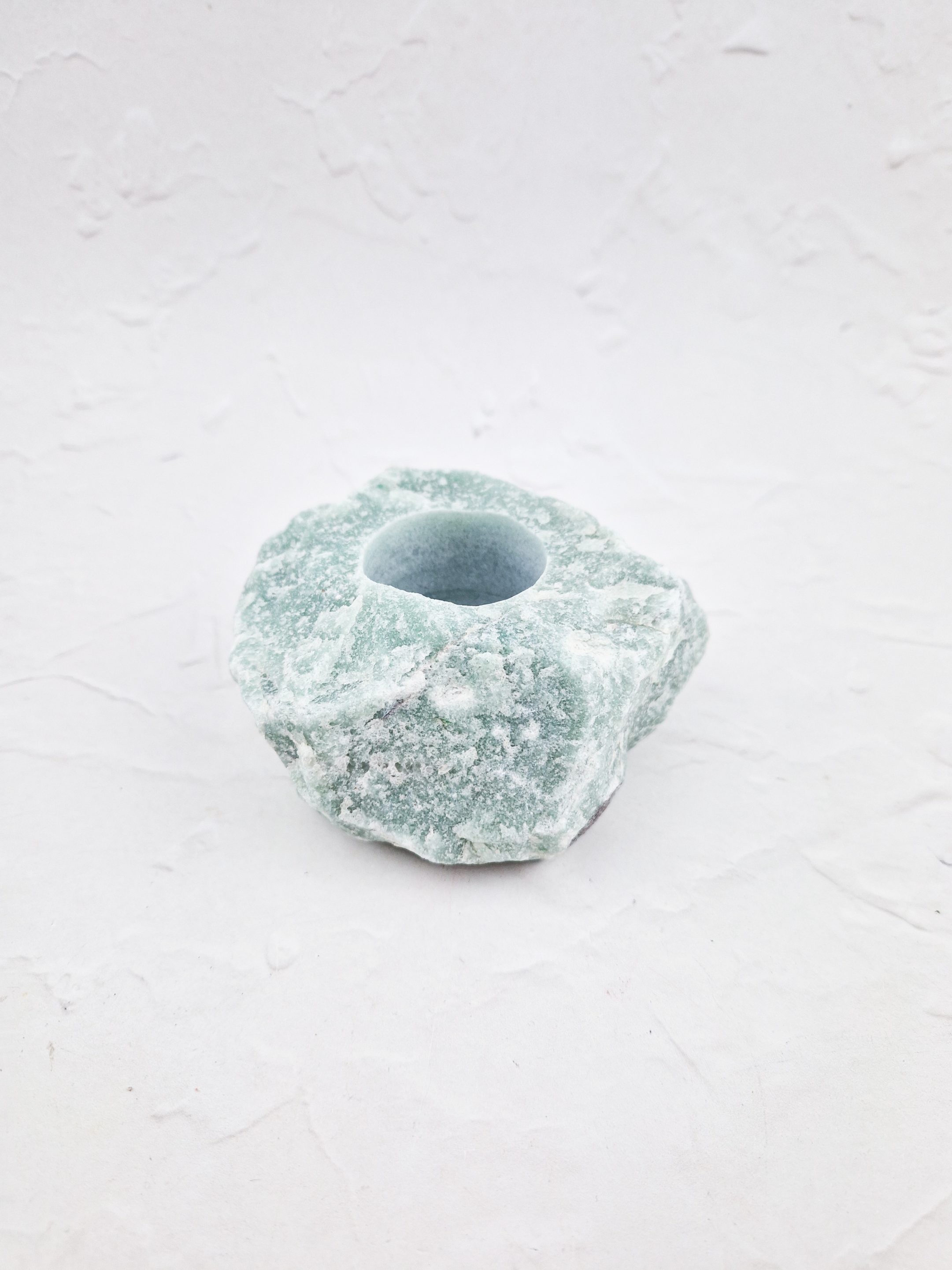 Groene kwarts waxinelichthouder