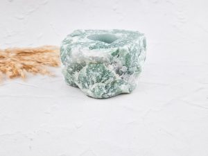 Aventurijn / groene kwarts waxinelichthouder