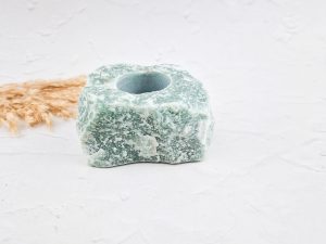 Aventurijn / groene kwarts waxinelichthouder