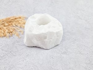 Bergkristal waxinelichthouder #1