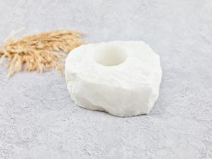 Bergkristal waxinelichthouder