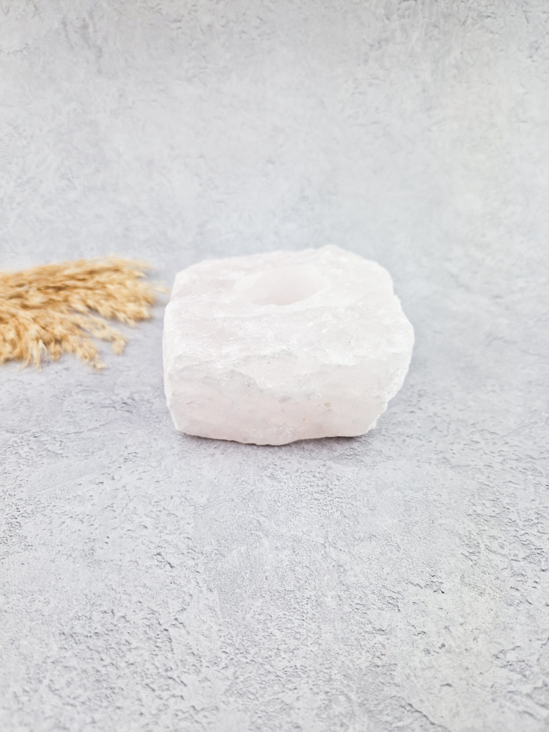 Rozenkwarts waxinelichthouder