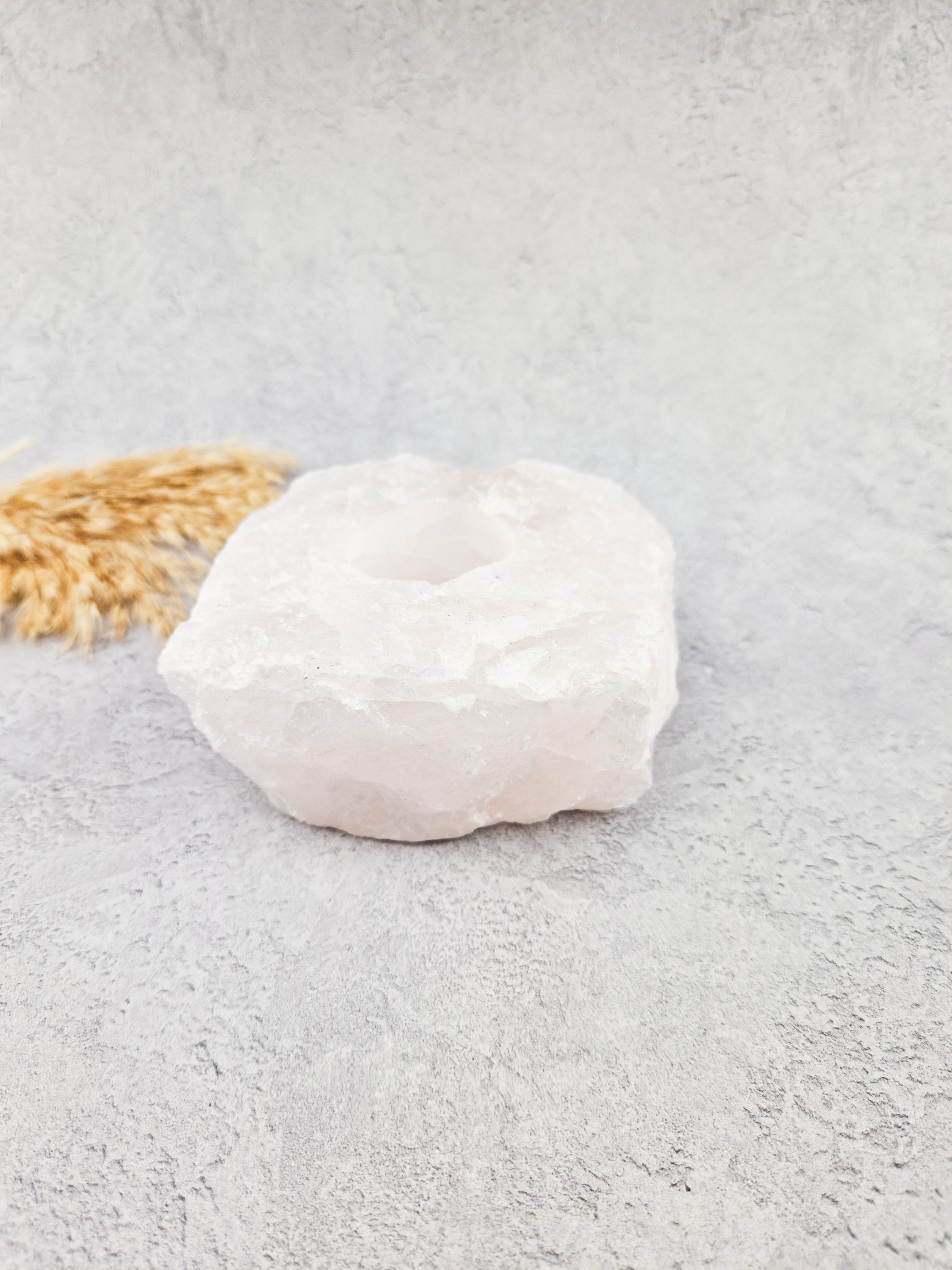 Rozenkwarts waxinelichthouder