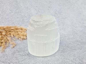 Seleniet waxinelichthouder rots (wit)