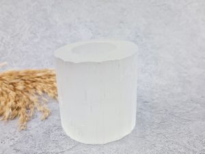 Seleniet waxinelichthouder (wit)