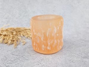 Seleniet waxinelichthouder (roze)