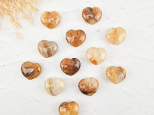 Golden healer / Limoniet kwarts hartje