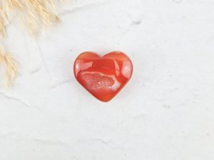 Carneool hart met druzy