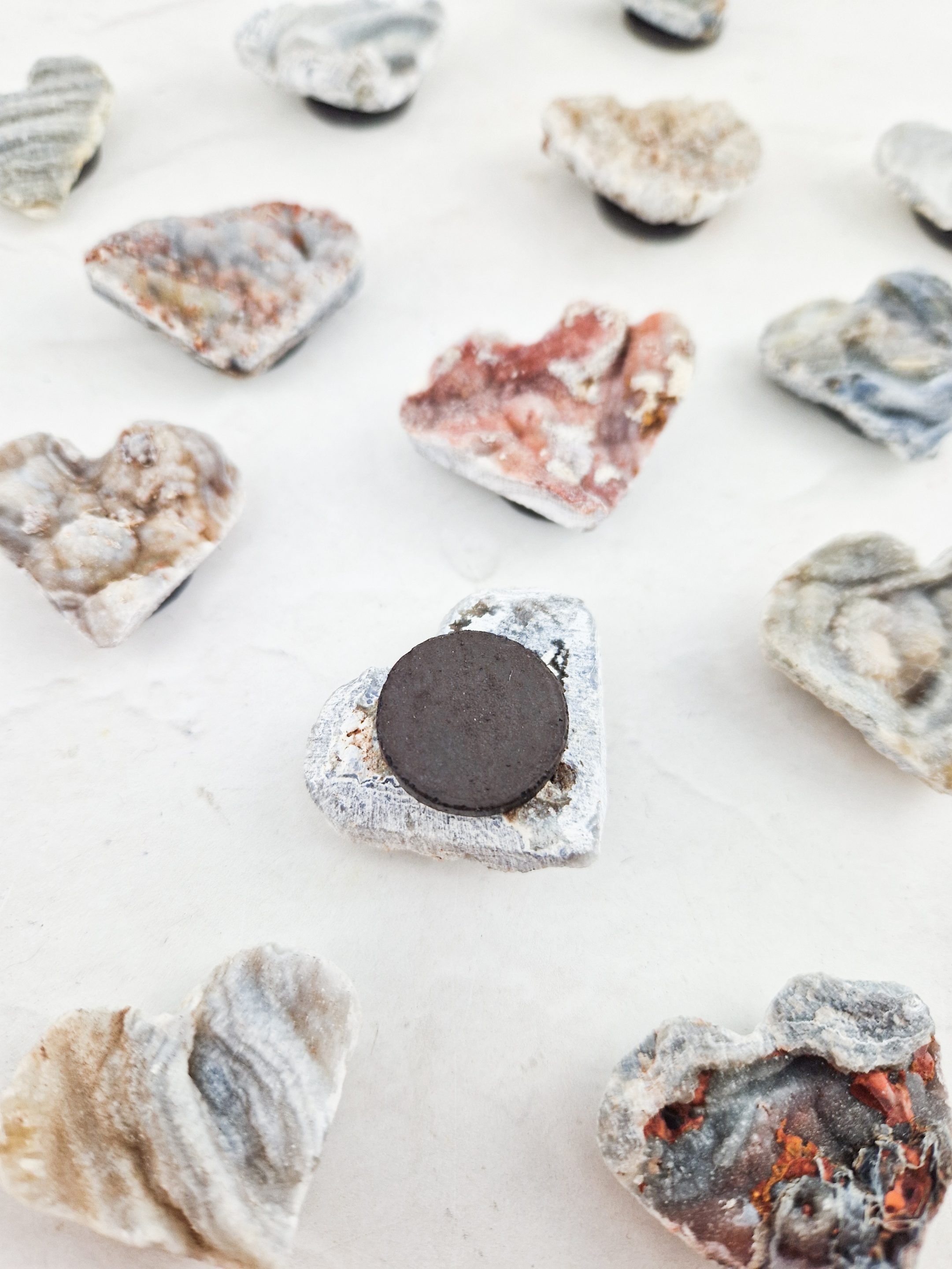 Chalcedoon magneet hartje