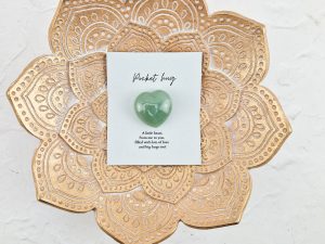 Pocket hug: a little heart (aventurijn)