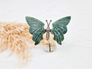 Vlindertje op standaard (mosagaat)