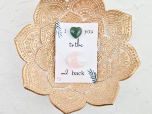 Edelsteen cadeausetje - I love you to the moon and back