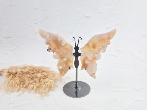 Bloemagaat vlinder op standaard