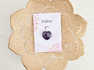 Edelsteen cadeausetje - Follow your heart (amethist)