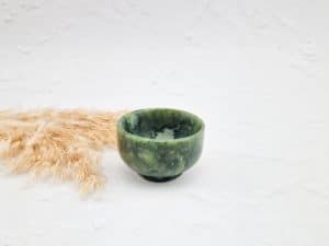 Groene jade schaaltje