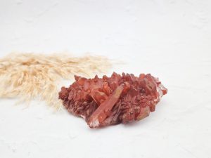 Tangarine kwarts cluster
