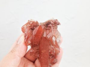 Tangarine kwarts cluster