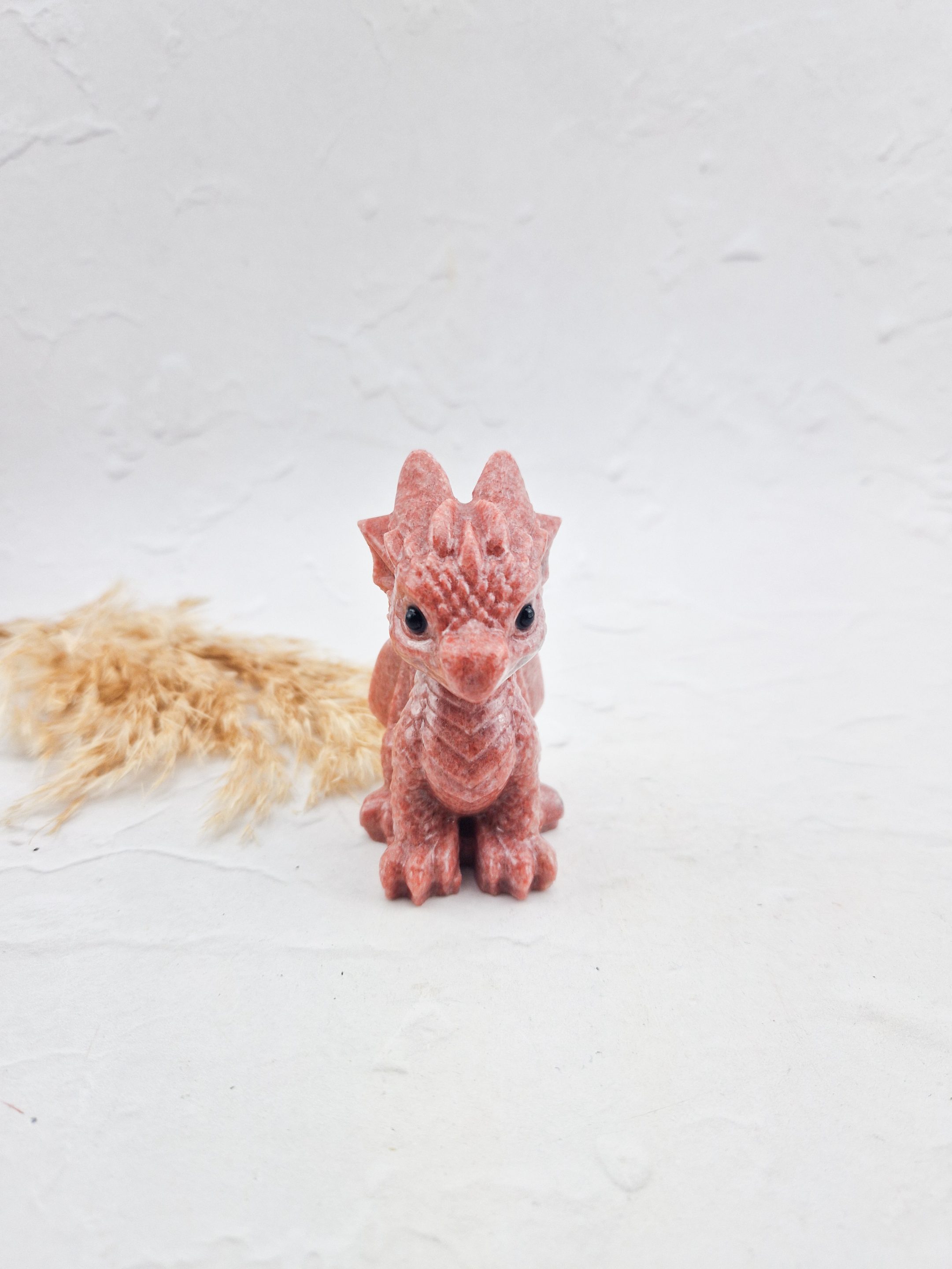 Roze jaspis baby draak #2