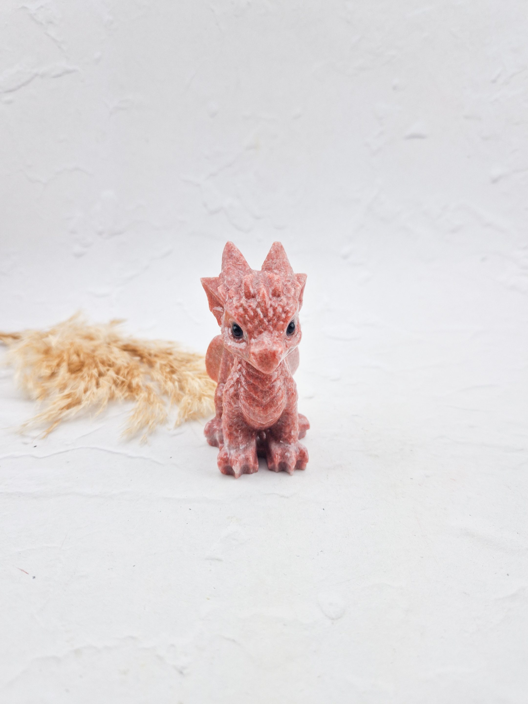 Roze jaspis baby draak #1