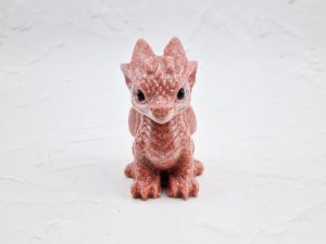 Roze jaspis baby draak