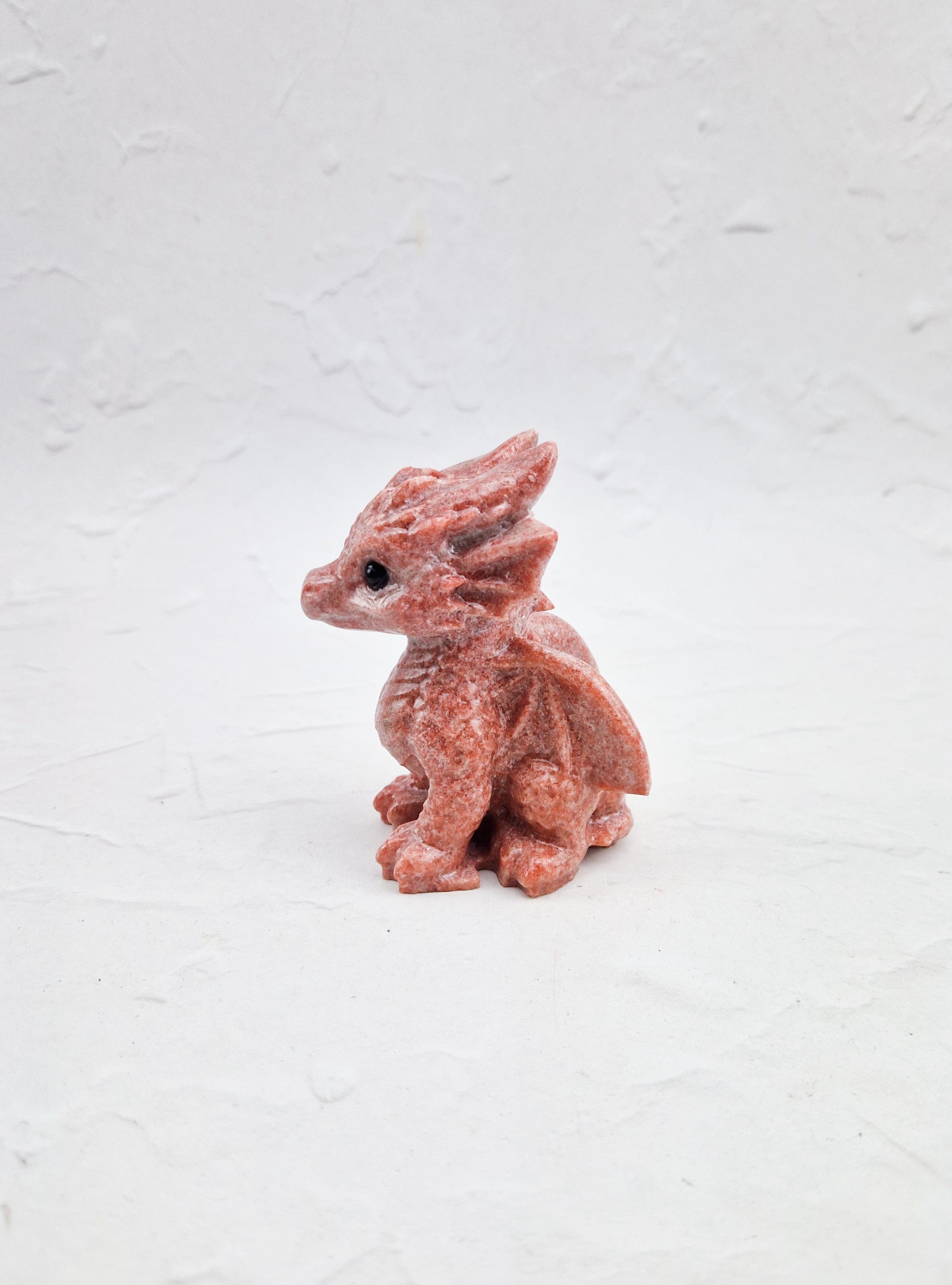 Roze jaspis baby draak