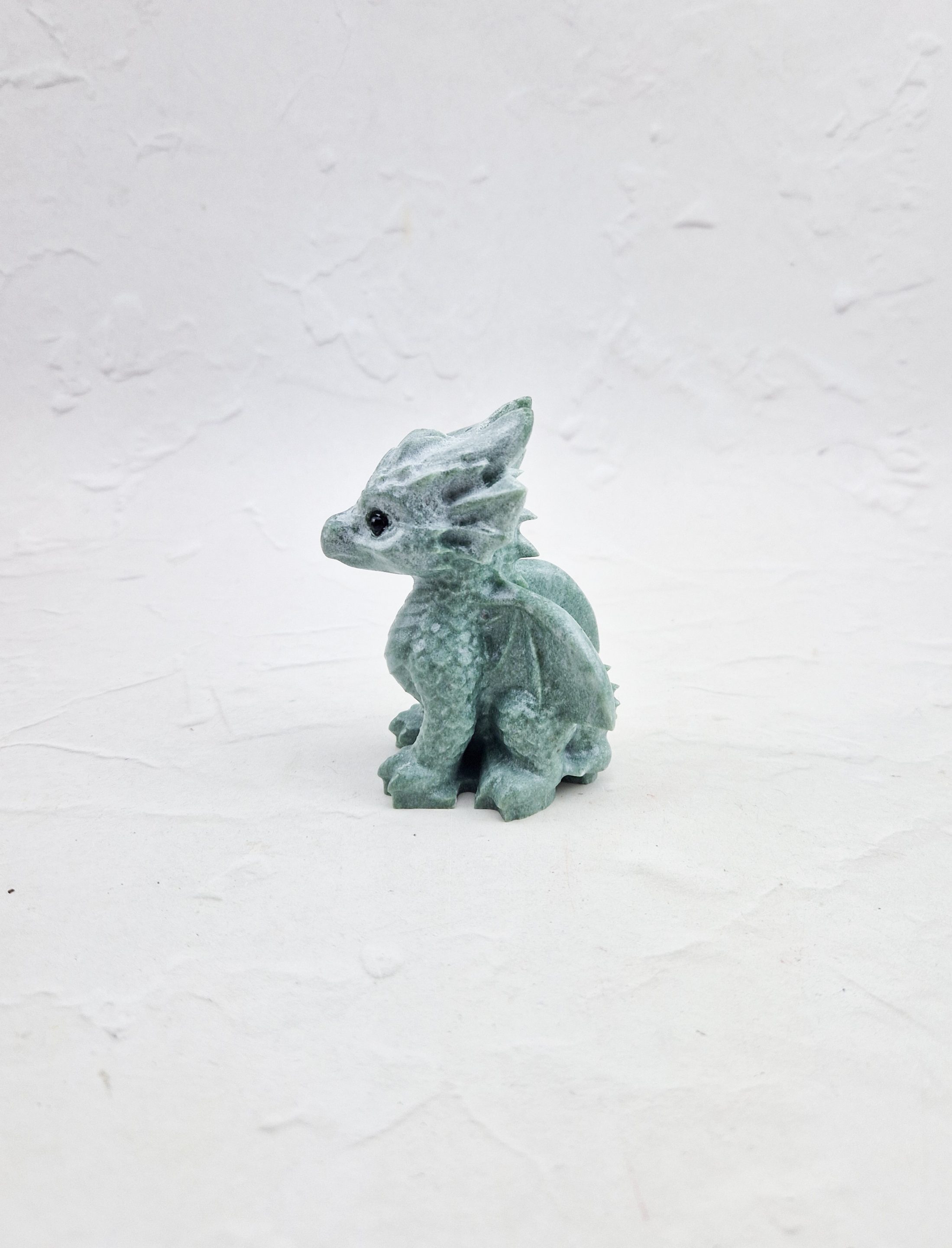 Groene jaspis baby draak