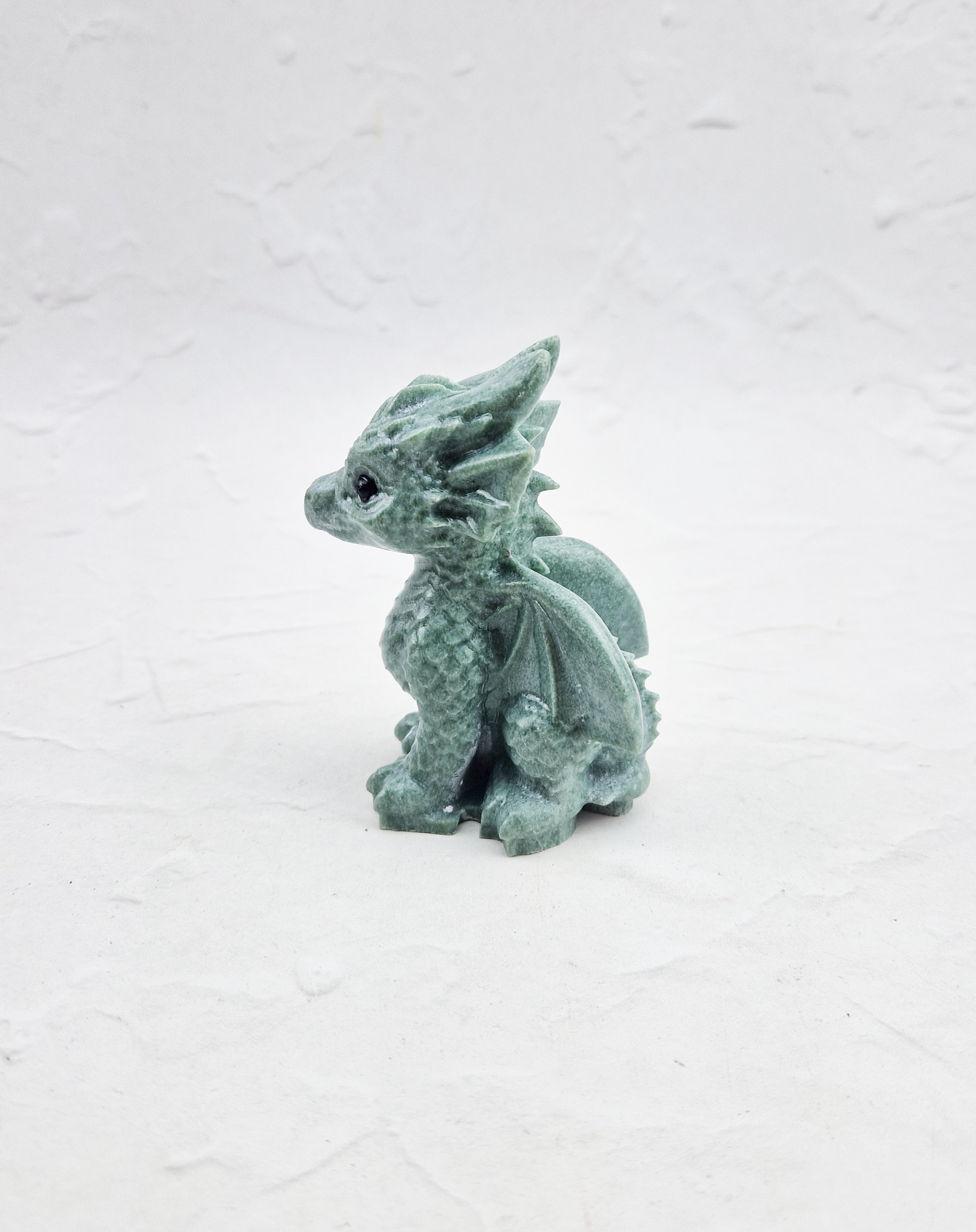 Groene jaspis baby draak