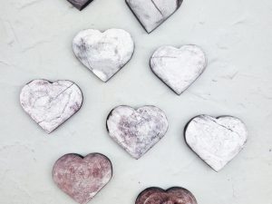 Paarse mica / lepidoliet hart